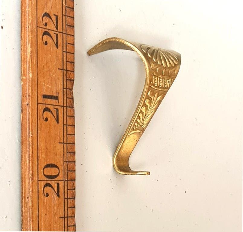 Picture Rail Hook SUNRISE PRESSED Brass 40mm