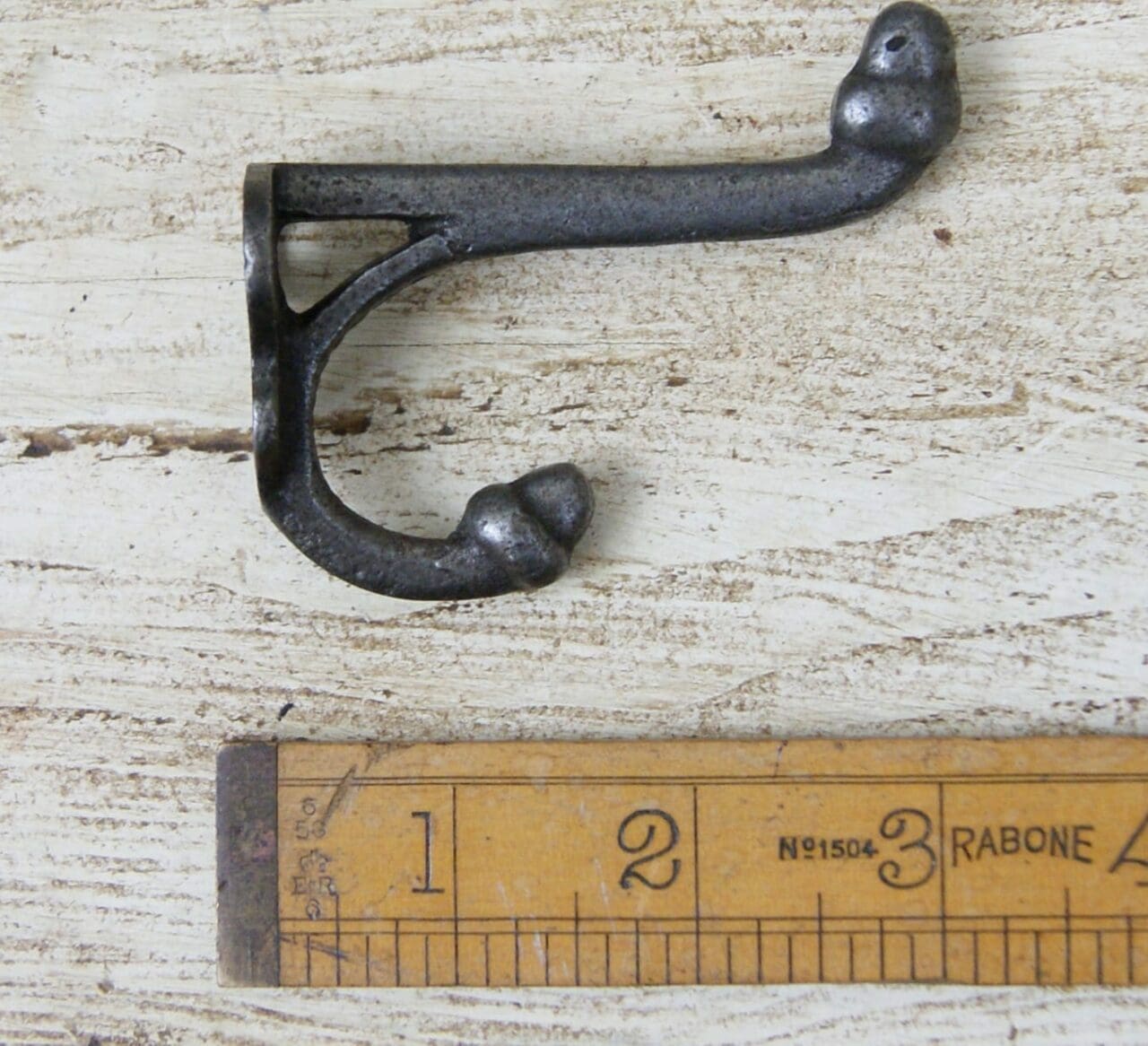 Hall Stand Small Acorn Tip Cast Antique Iron 75mm