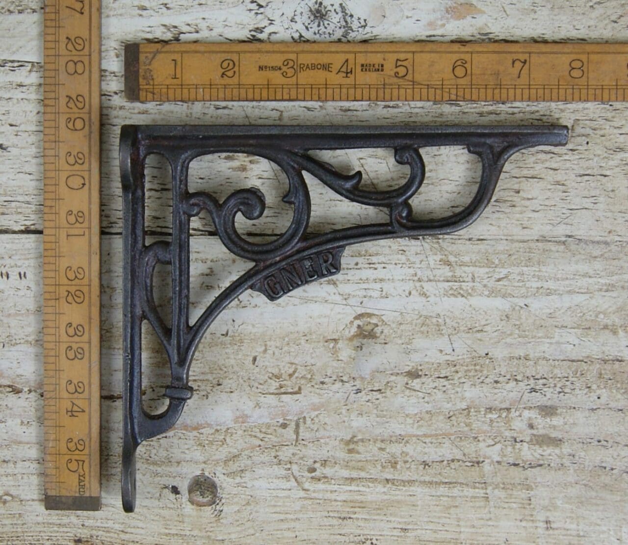 Shelf Bracket GNER Cast Antique Iron 170mm x 195mm