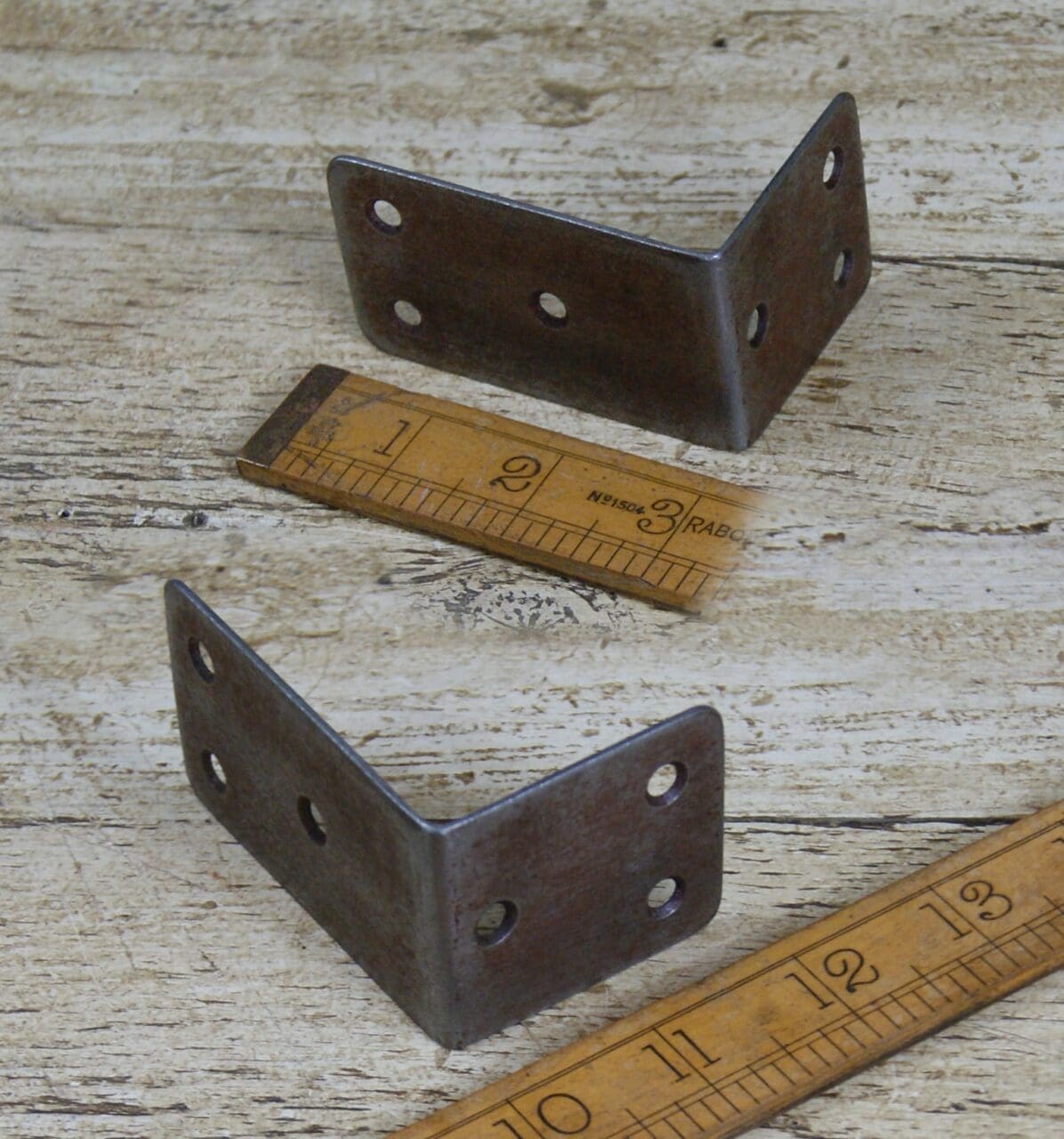 Butchers Block Corner Antique Steel 44mm High x 50mm x 75mm (1.5mm)