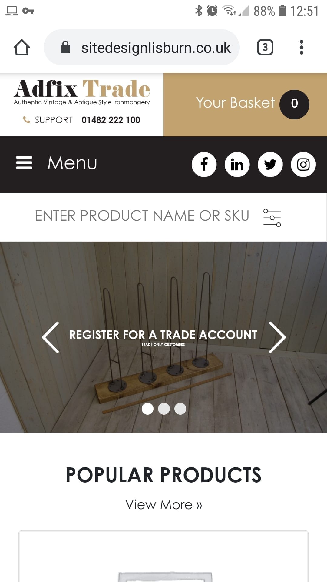 Adfix New Trade Website