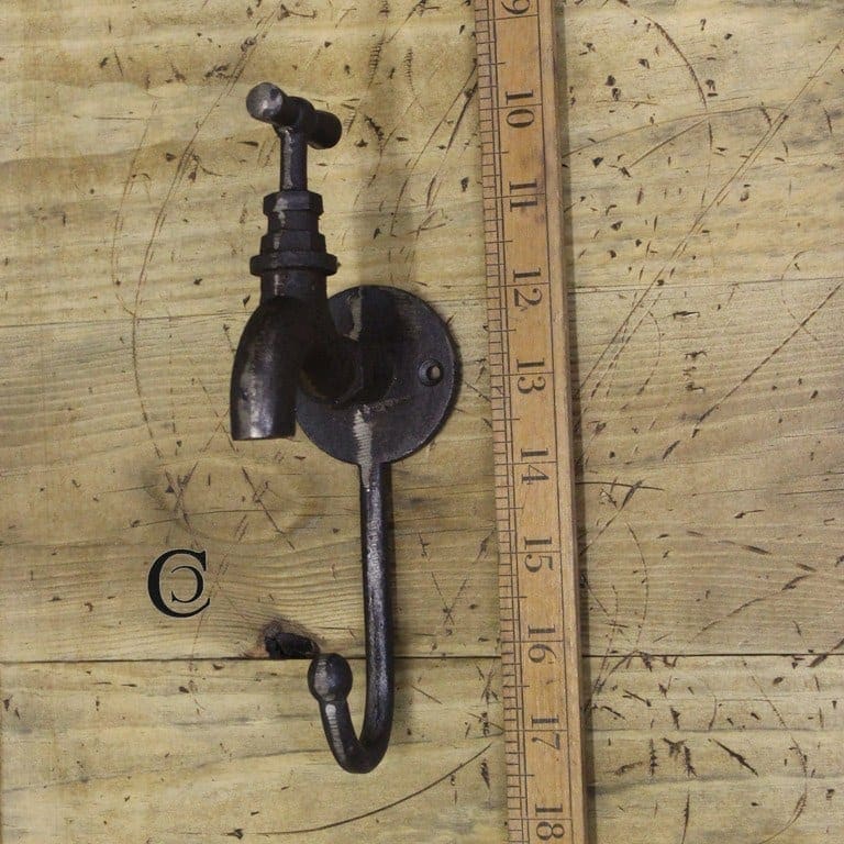 Tie Hook QUAD Cast Antique Iron 90mm