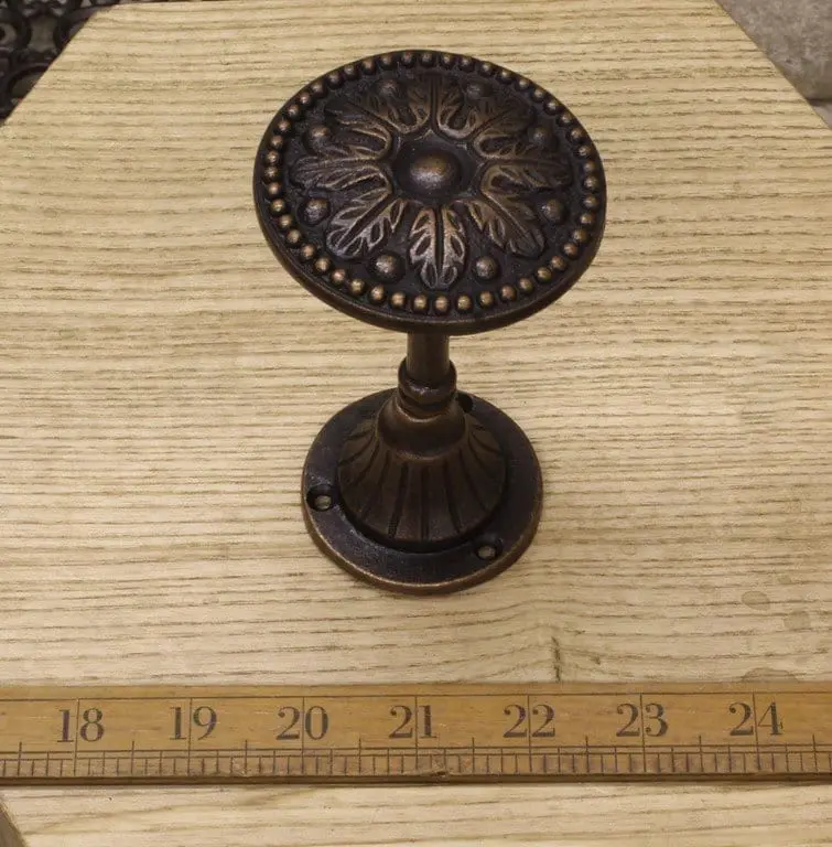 Curtain Tieback LEAF Style Antique Copper 75mm Diameter TBD