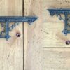 Shelf Bracket TEMPLE Design Cast Antique Iron 170mm x 235mm