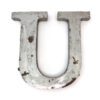 Wall Mounted Letter 'U' Antique Finish 400mm 16" High