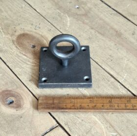 Ceiling Hook Cleat Loop Eye Cast Square Plate Ant Iron 77mm